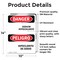 Signmission Sodium Hypochlorite-Hipoclorito De Sodio Danger Sign, Vinyl Decal, 10in W x 14in L, 2PK OS-2PACK-DS-D-1014-VS-2042 - alternate 6
